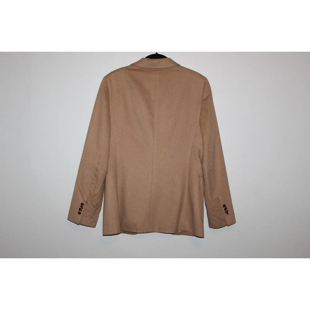 Brooks Brothers Camel Hair Boyfriend Blazer Jacket Italian Tan Women's 8 H14486 - Picture 5 of 12